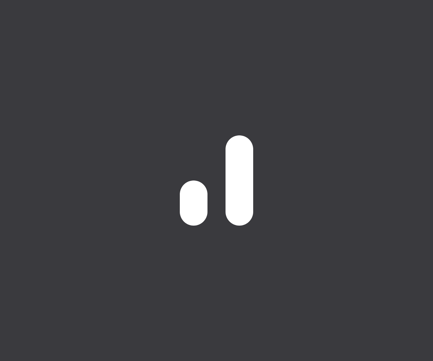 Mono logomark on gray background